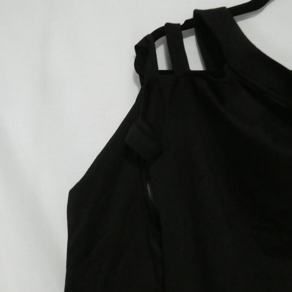 Unbranded | XL - extra large | Black Cold Shoulder & Sleeves Pullover Shirt - Picture 8 of 13